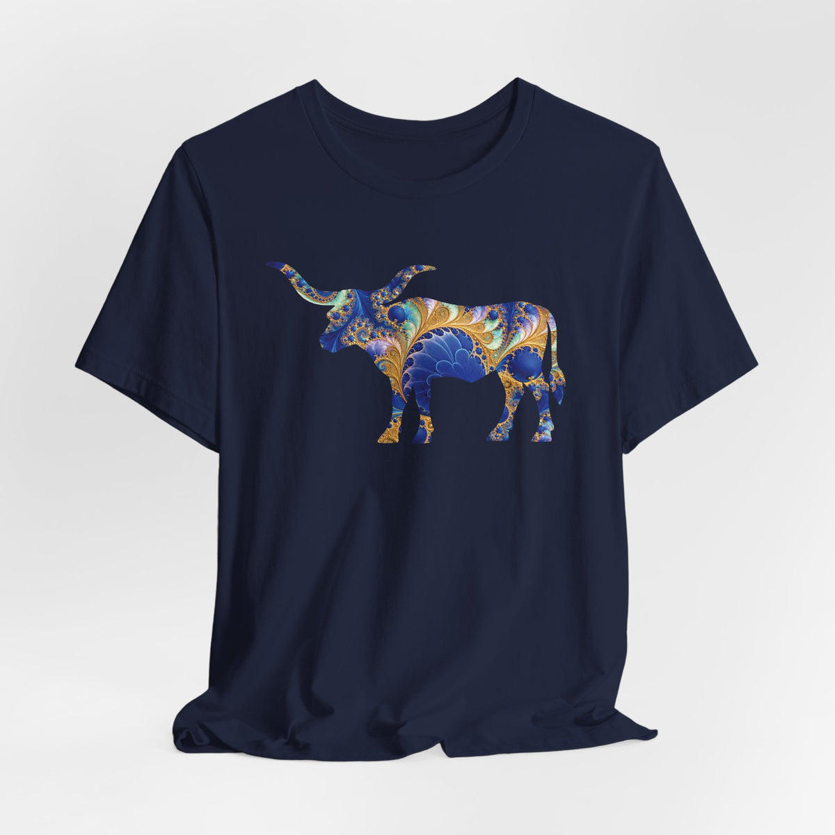 Longhorn Sapphire Gold Fractal T-Shirt