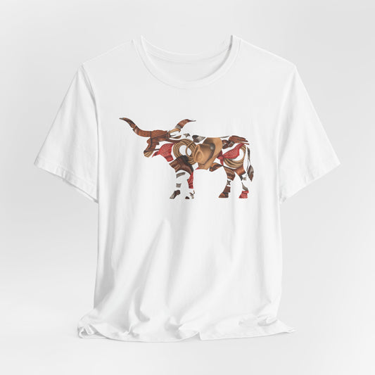Longhorn Western Novelty Print T-Shirt