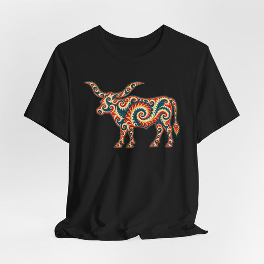 Longhorn Crochet Fractal T-Shirt