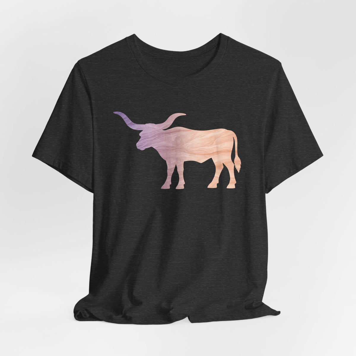 Longhorn Ombré Print T-Shirt In Lilac