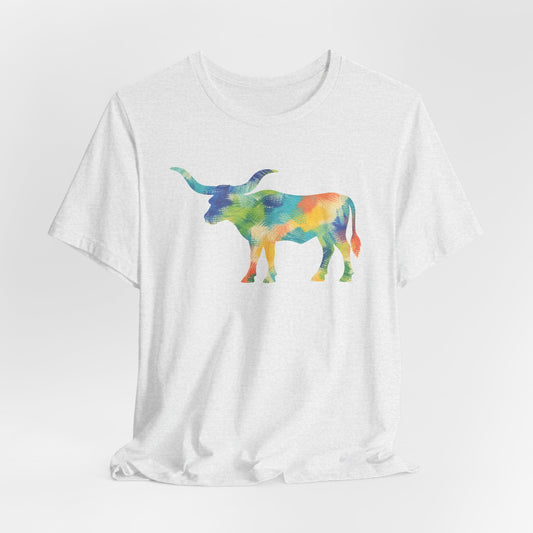Longhorn Abstract Print T-Shirt