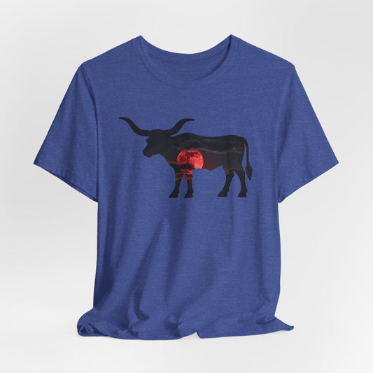 Longhorn Red Moon Rising T-Shirt