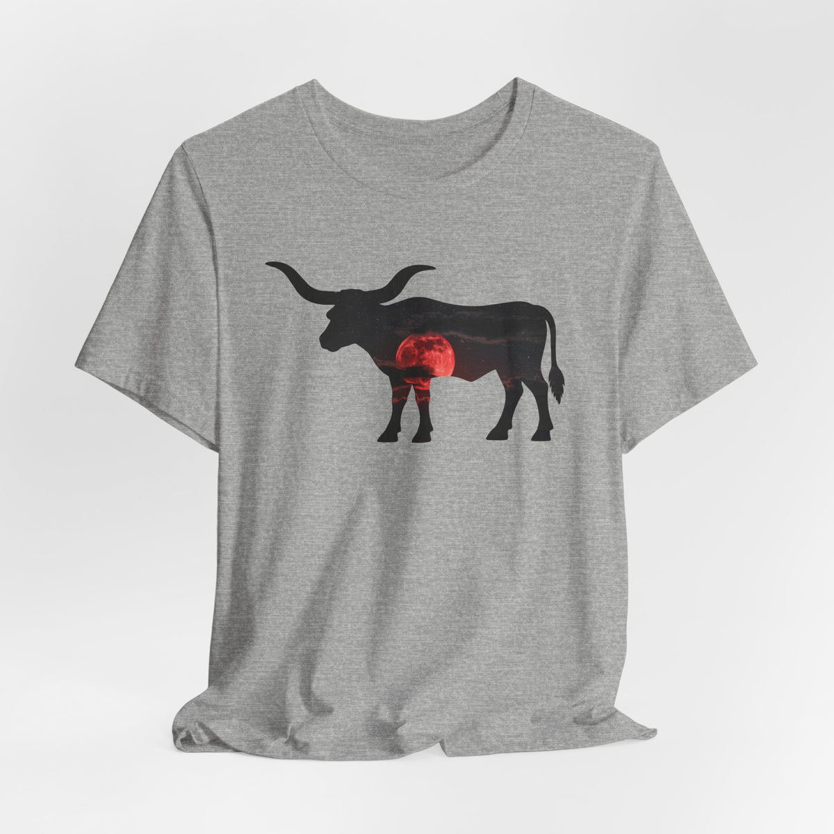 Longhorn Red Moon Rising T-Shirt
