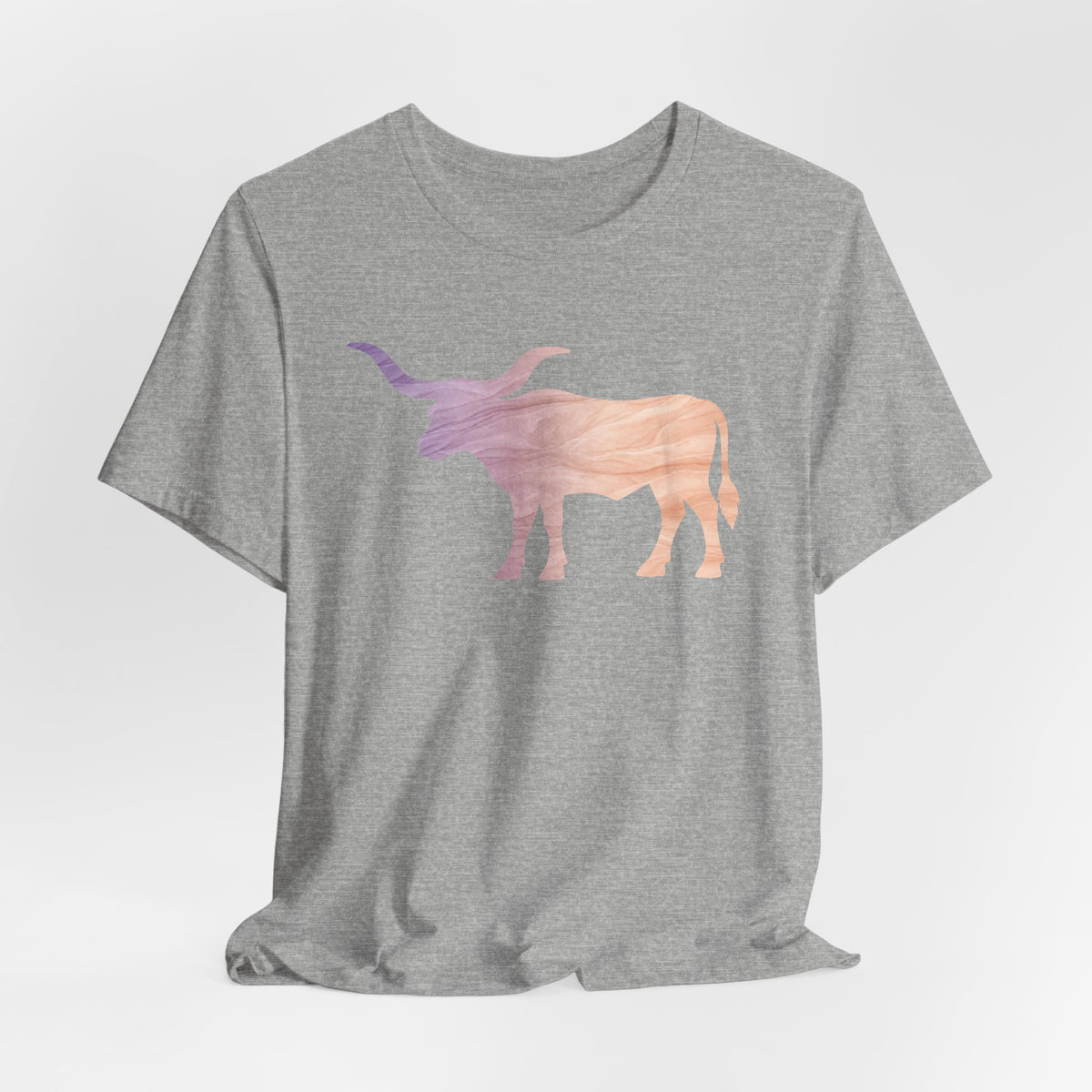 Longhorn Ombré Print T-Shirt In Lilac