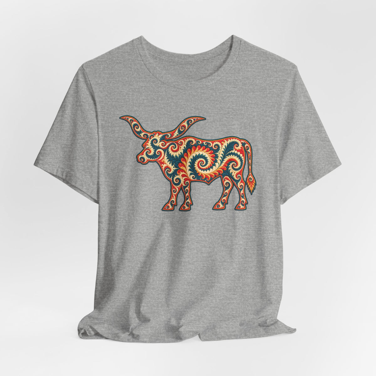 Longhorn Crochet Fractal T-Shirt
