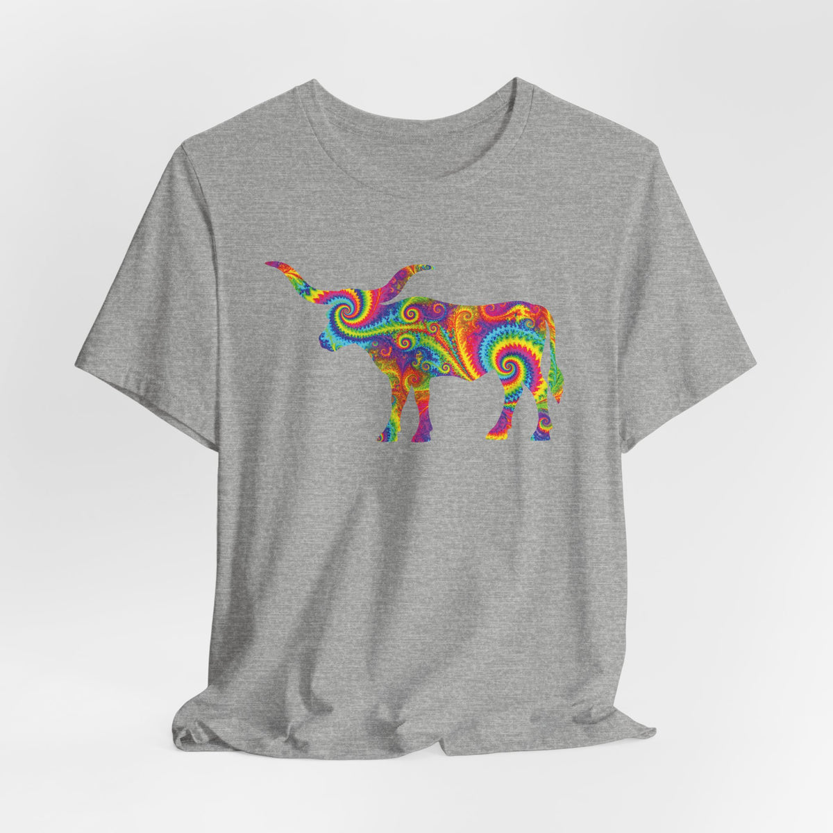 Longhorn Electric Neon Fractal T-Shirt