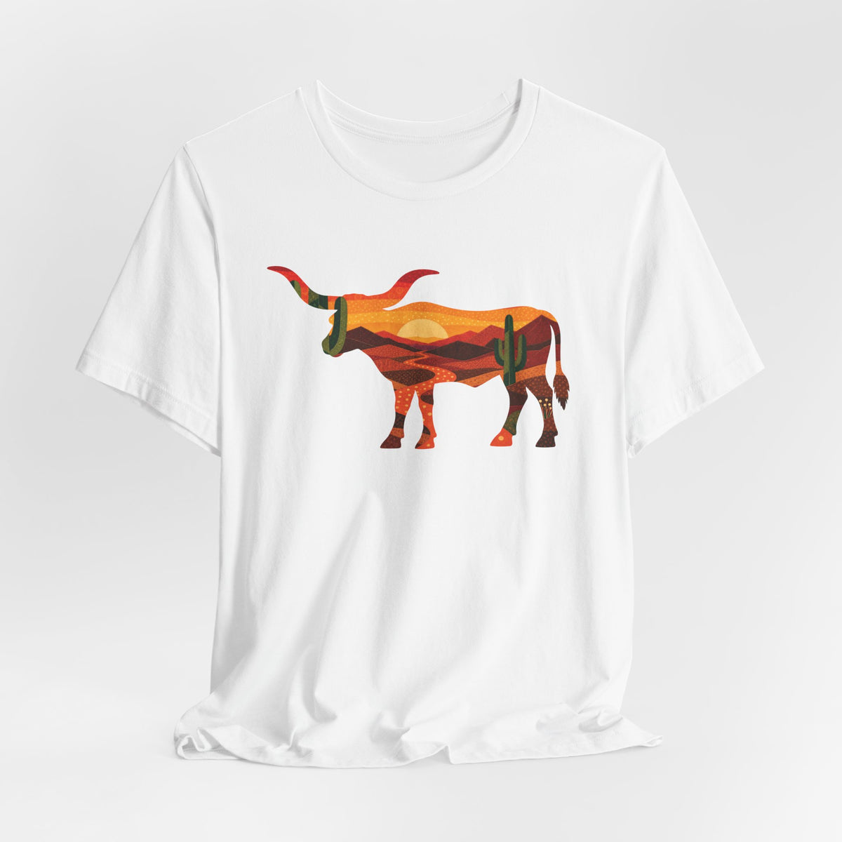 Longhorn Desert Sunset T-Shirt