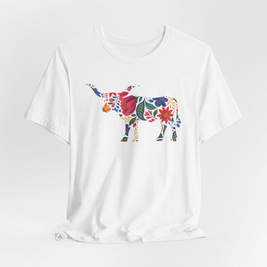 Longhorn Bold Folkloric Blooms T-Shirt