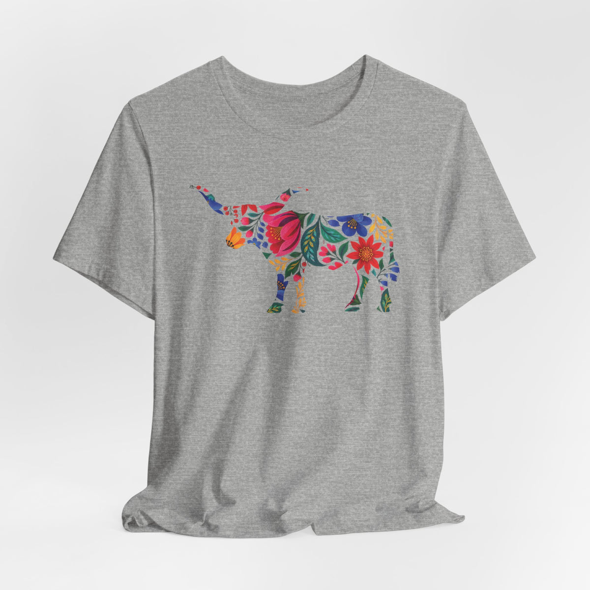 Longhorn Bold Folkloric Blooms T-Shirt