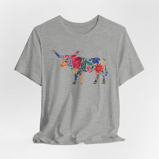 Longhorn Bold Folkloric Blooms T-Shirt