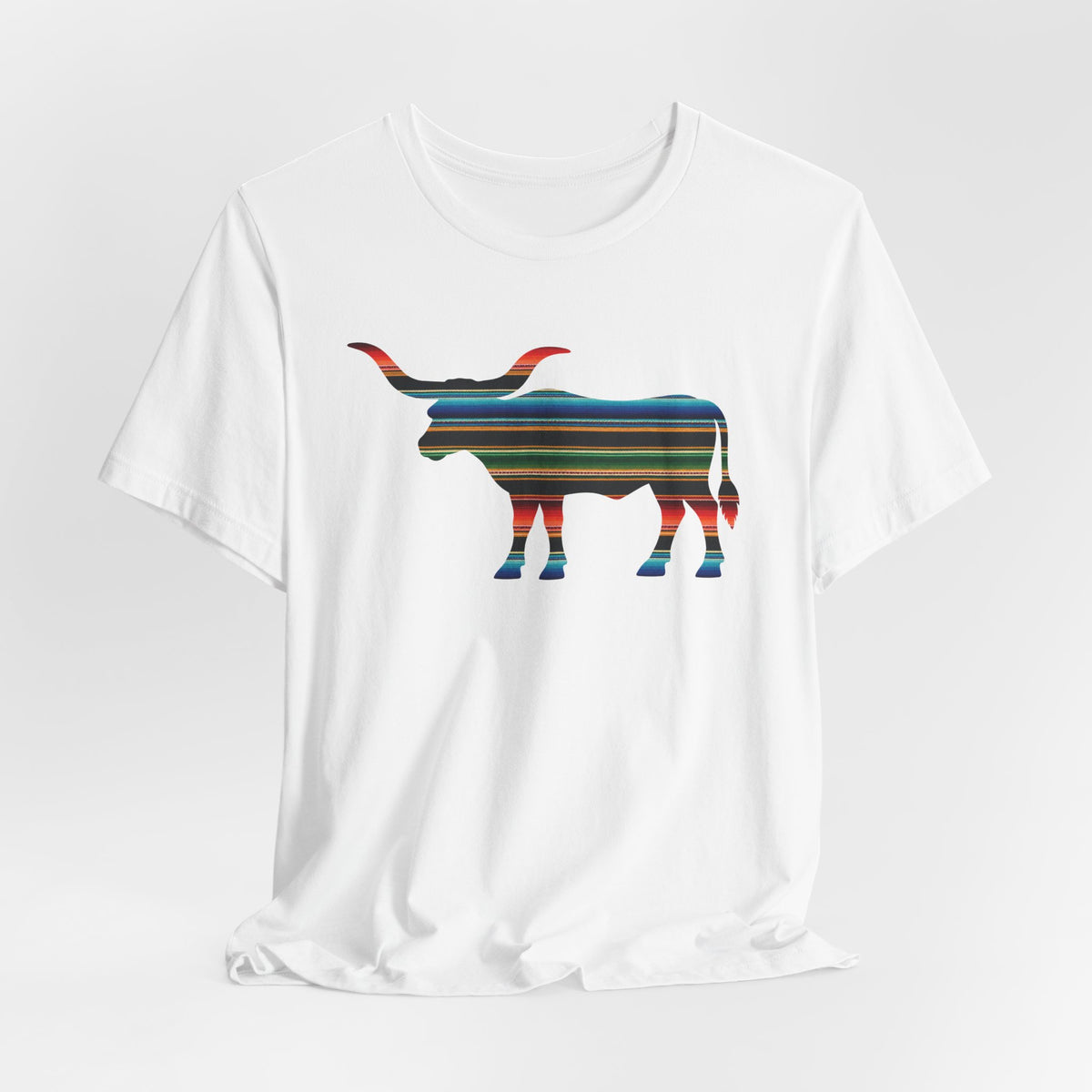 Longhorn Serape Print T-Shirt