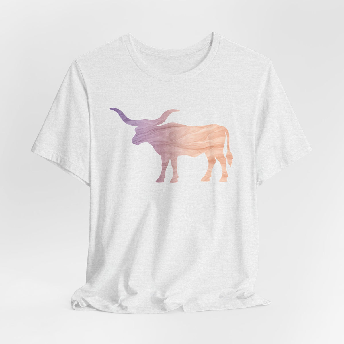 Longhorn Ombré Print T-Shirt In Lilac