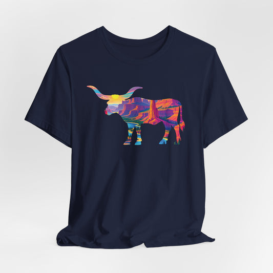 Longhorn Vintage National Park Psychedelic Print T-Shirt