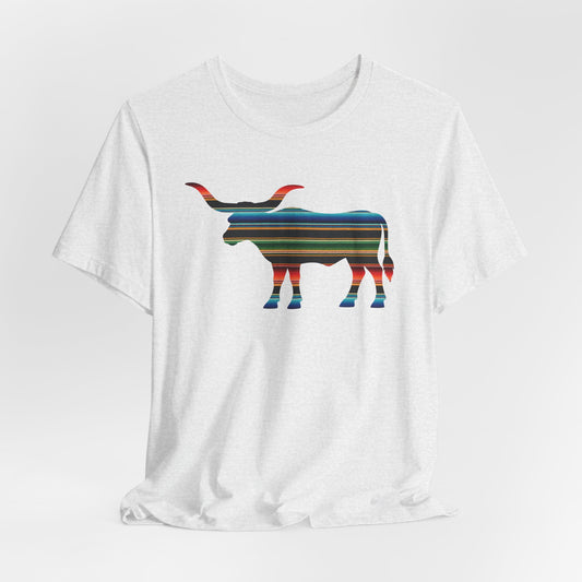 Longhorn Serape Print T-Shirt