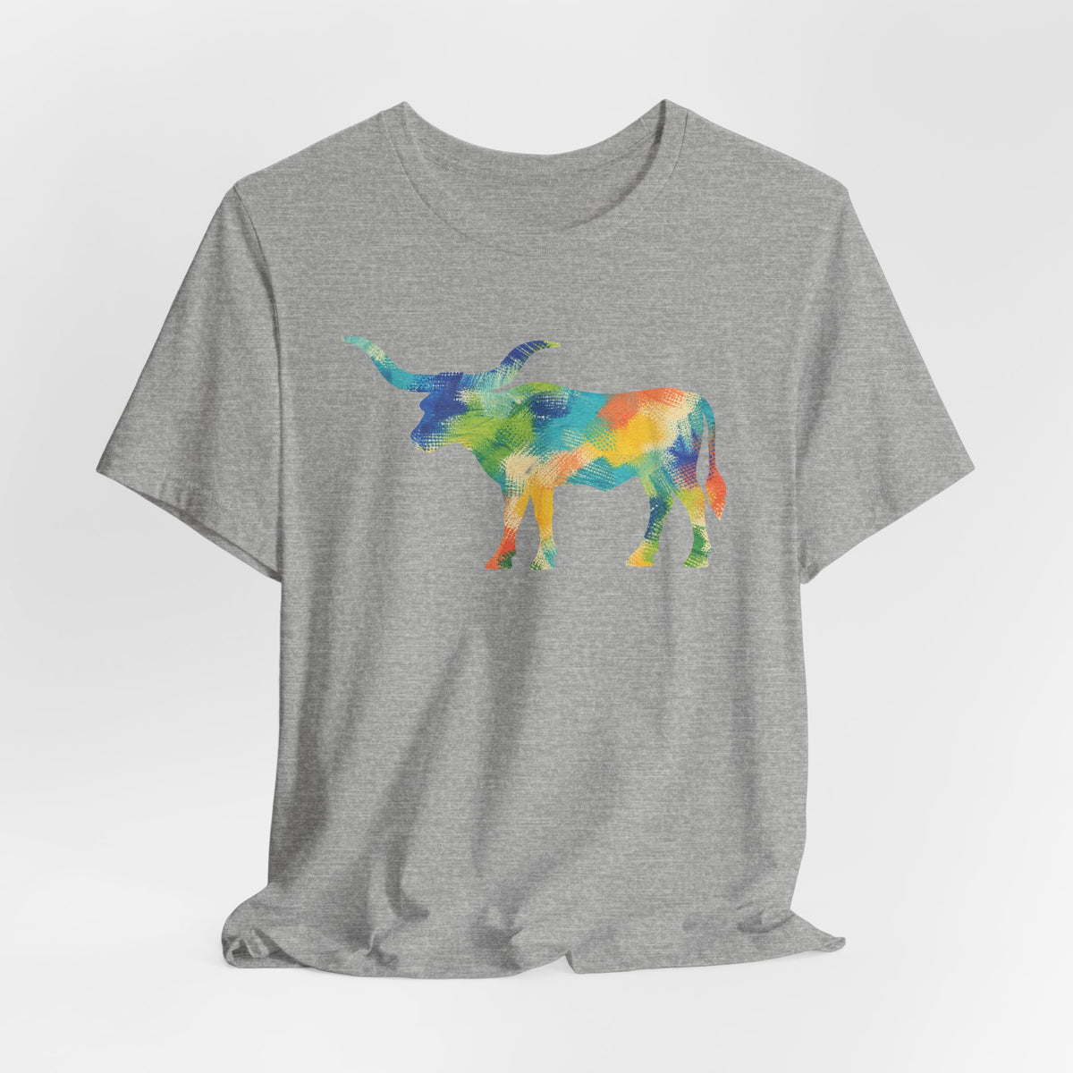 Longhorn Abstract Print T-Shirt