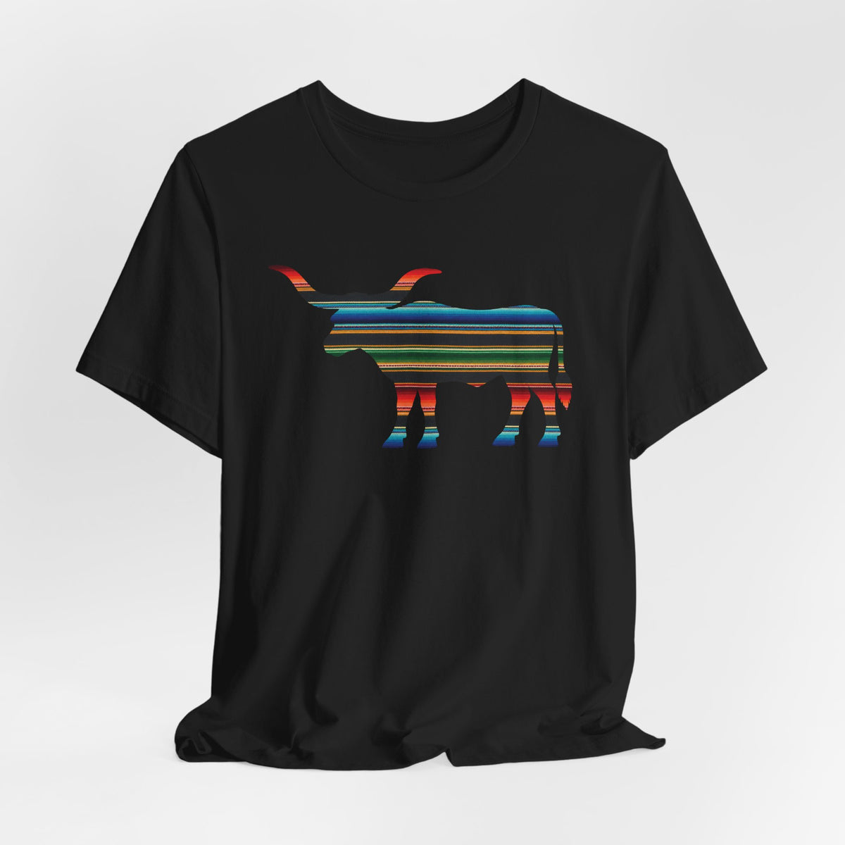 Longhorn Serape Print T-Shirt