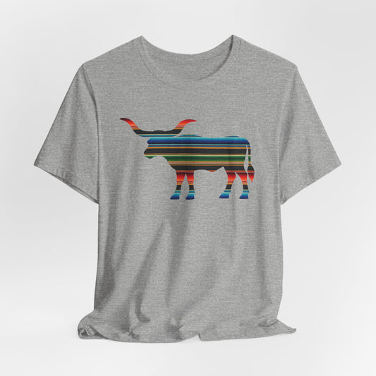 Longhorn Serape Print T-Shirt