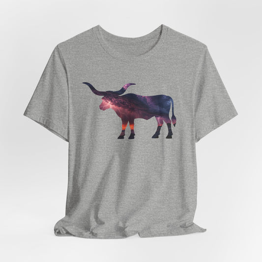 Longhorn Lightening In A Storm Cloud T-Shirt
