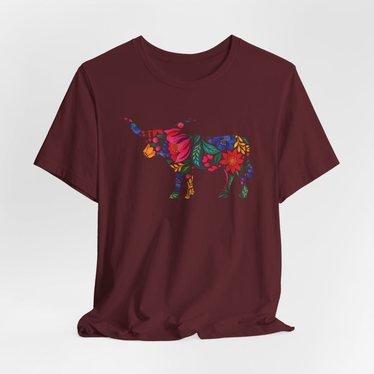 Longhorn Bold Folkloric Blooms T-Shirt