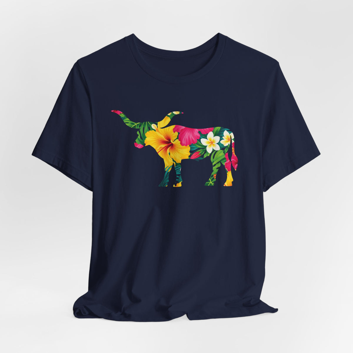 Longhorn Hawaiian Print T-Shirt