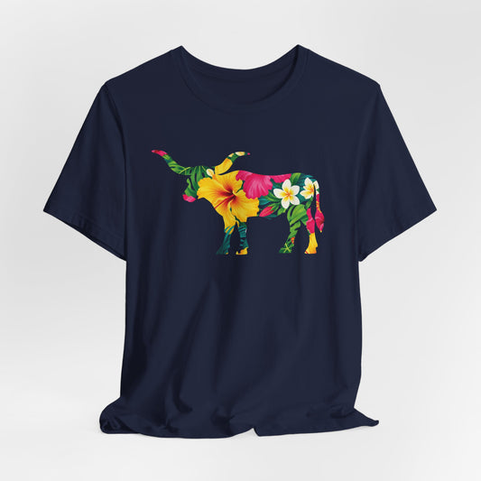Longhorn Hawaiian Print T-Shirt