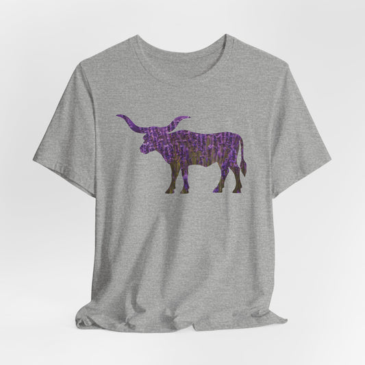 Longhorn in Lavender T-Shirt