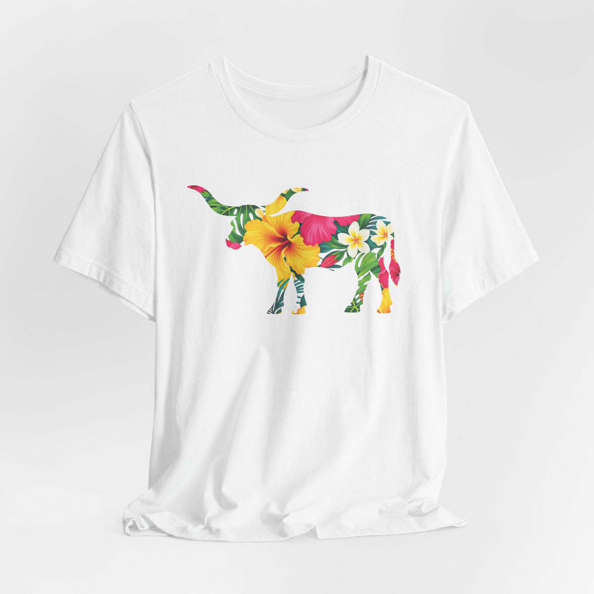 Longhorn Hawaiian Print T-Shirt