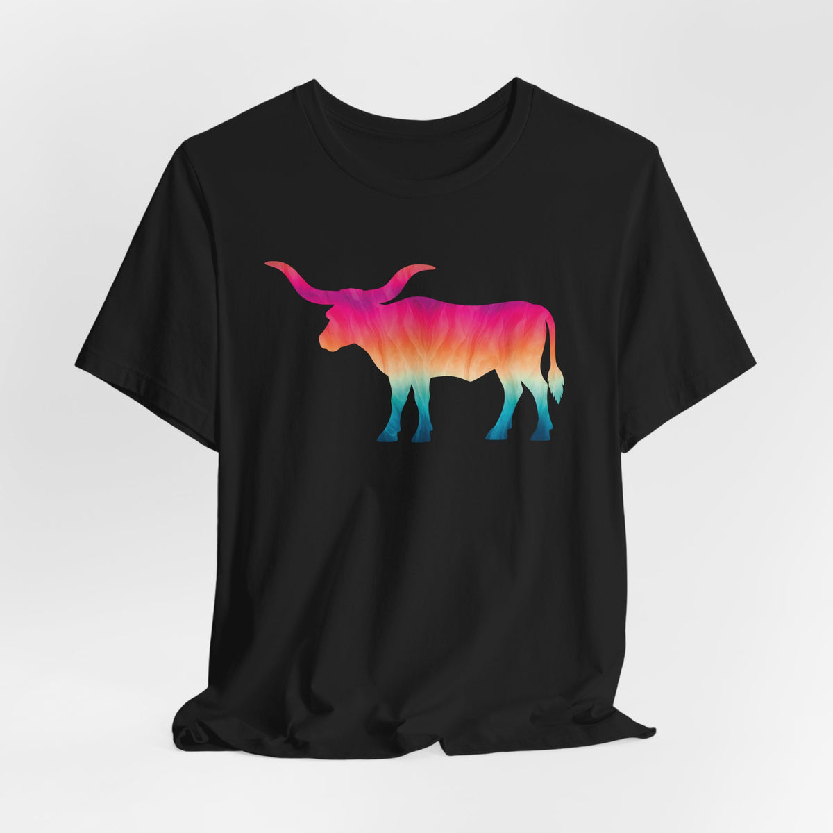 Longhorn Ombré T-Shirt In Warm Tones
