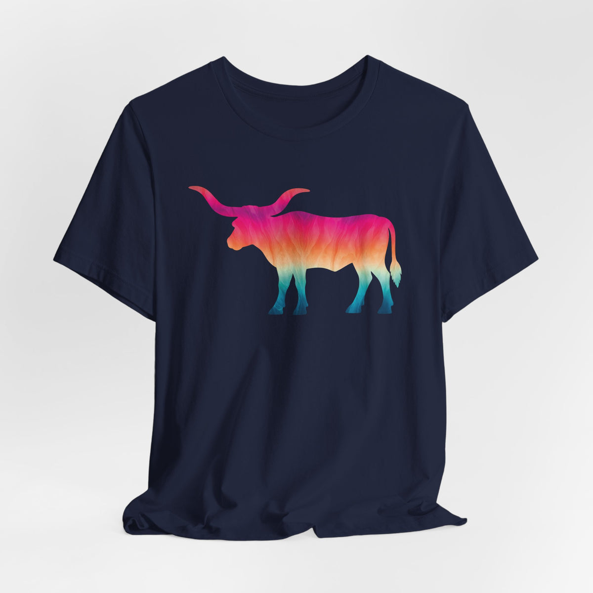 Longhorn Ombré T-Shirt In Warm Tones