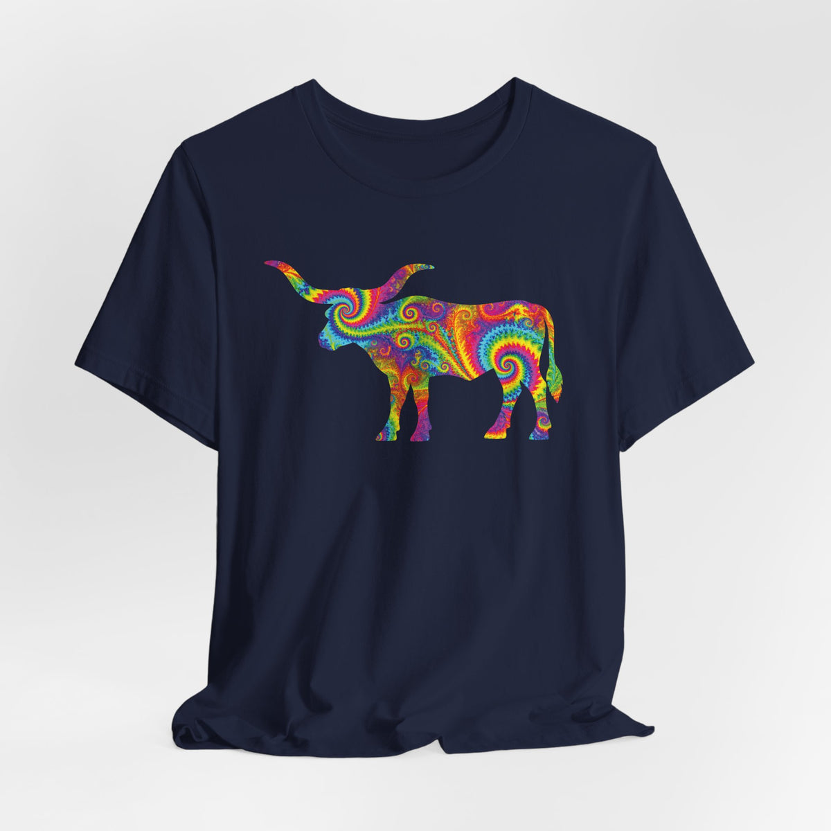 Longhorn Electric Neon Fractal T-Shirt