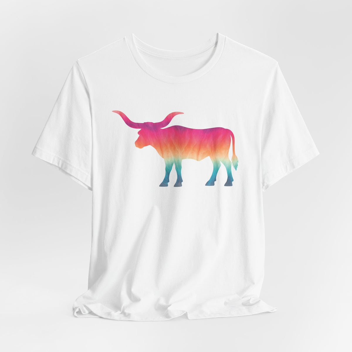 Longhorn Ombré T-Shirt In Warm Tones