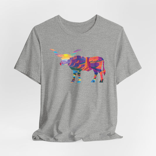 Longhorn Vintage National Park Psychedelic Print T-Shirt