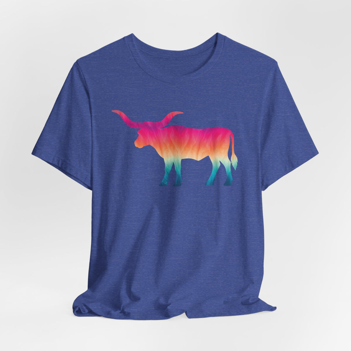 Longhorn Ombré T-Shirt In Warm Tones