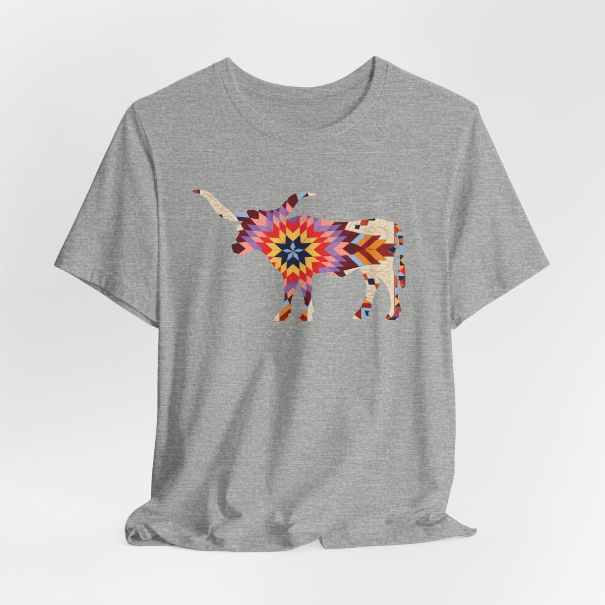 Longhorn Great Plains Quilt T-Shirt