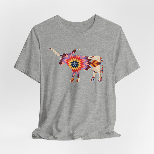 Longhorn Great Plains Quilt T-Shirt