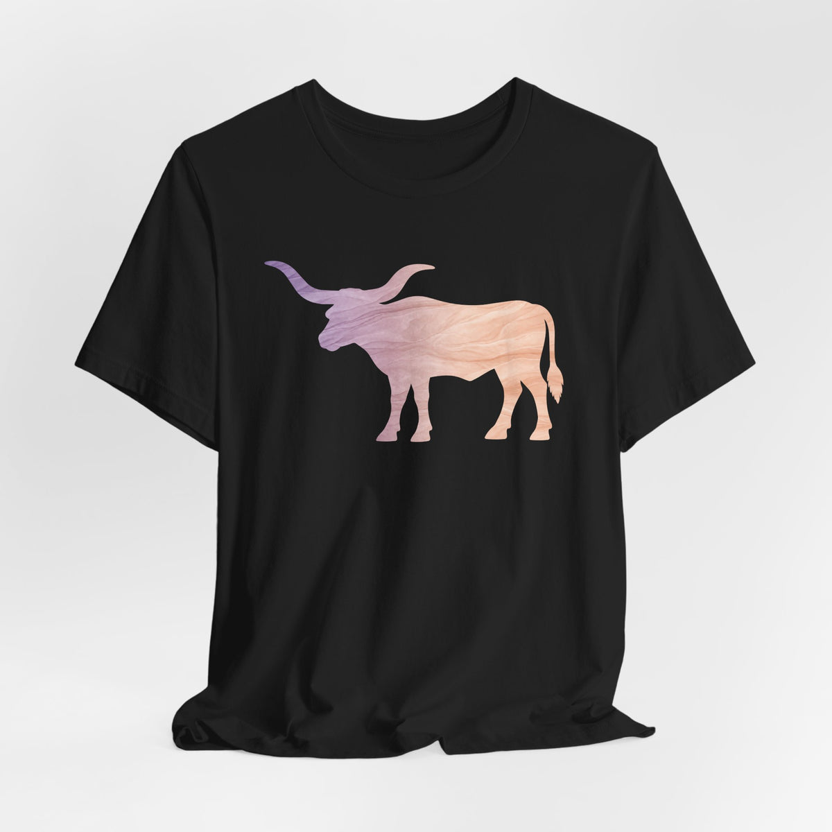 Longhorn Ombré Print T-Shirt In Lilac