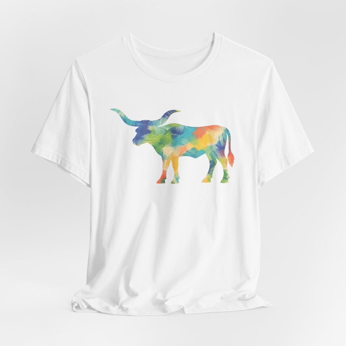 Longhorn Abstract Print T-Shirt