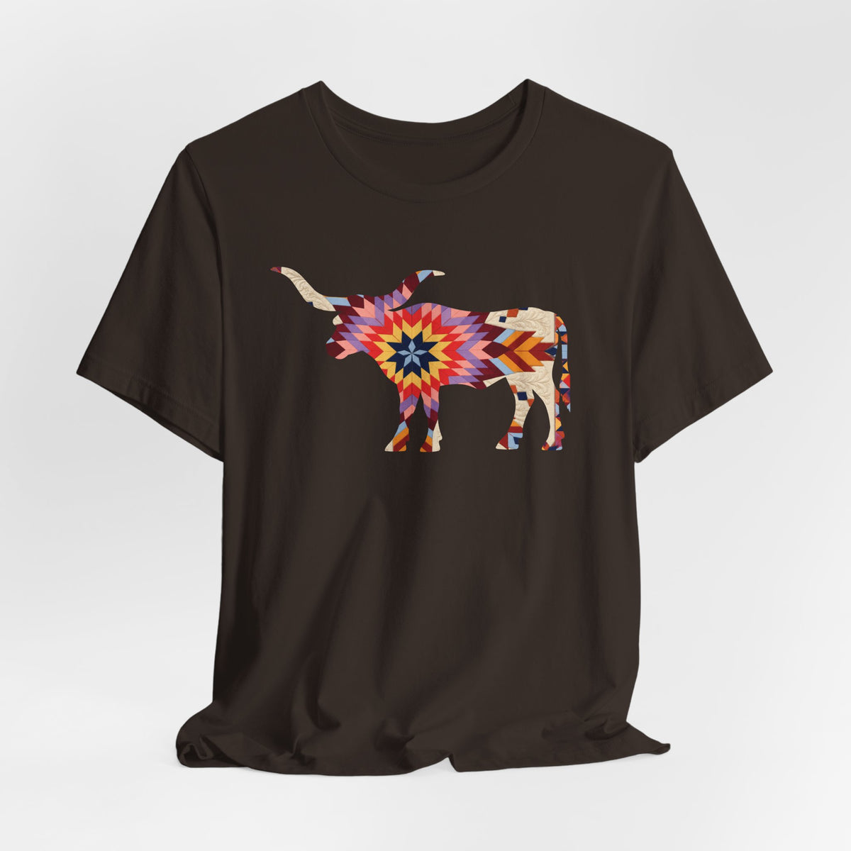 Longhorn Great Plains Quilt T-Shirt